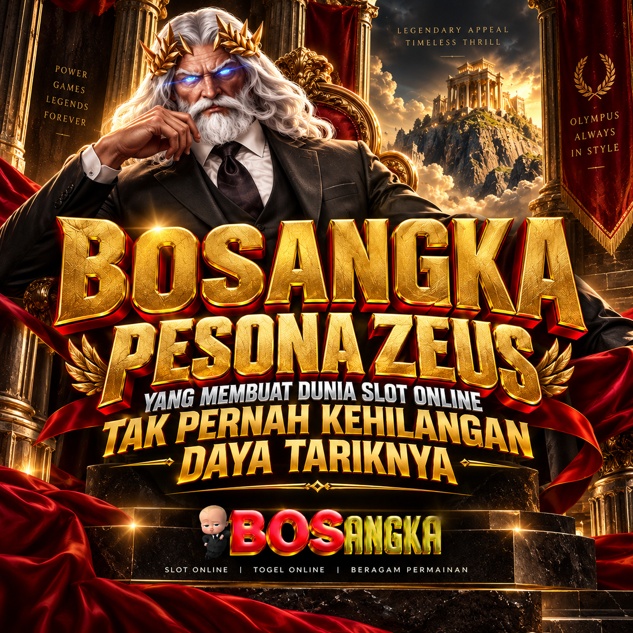 BOSANGKA ⚡ Pesona Zeus yang Membuat Dunia Slot Online Tak Pernah Kehilangan Daya Tariknya
